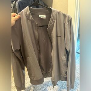 Columbia grey bomber style zip up jacket